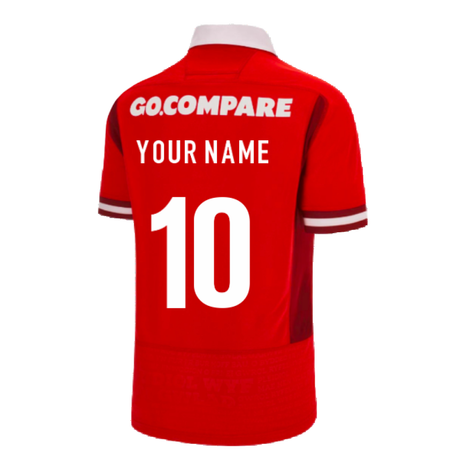 2023-2024 Wales Rugby WRU Home Poly Shirt (Your Name)_4