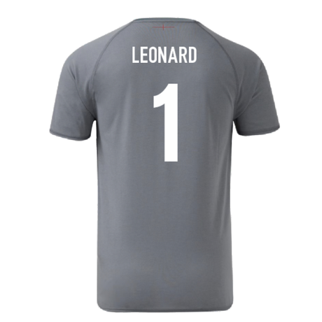 2024-2025 England Rugby Relaxed O2 Training Jersey (Grey) (Leonard 1)_2