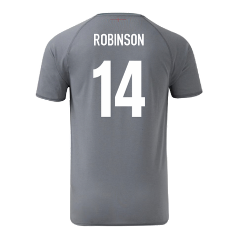 2024-2025 England Rugby Relaxed O2 Training Jersey (Grey) (Robinson 14)_2
