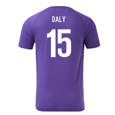 2024-2025 England Rugby Relaxed Training Jersey (Violet) - Kids (Daly 15)_2