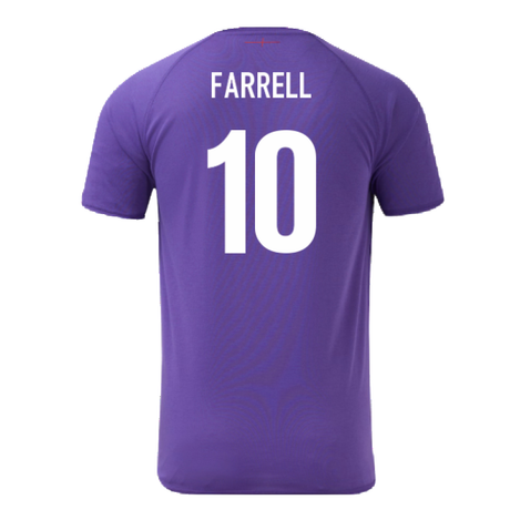 2024-2025 England Rugby Relaxed Training Jersey (Violet) - Kids (Farrell 10)_2