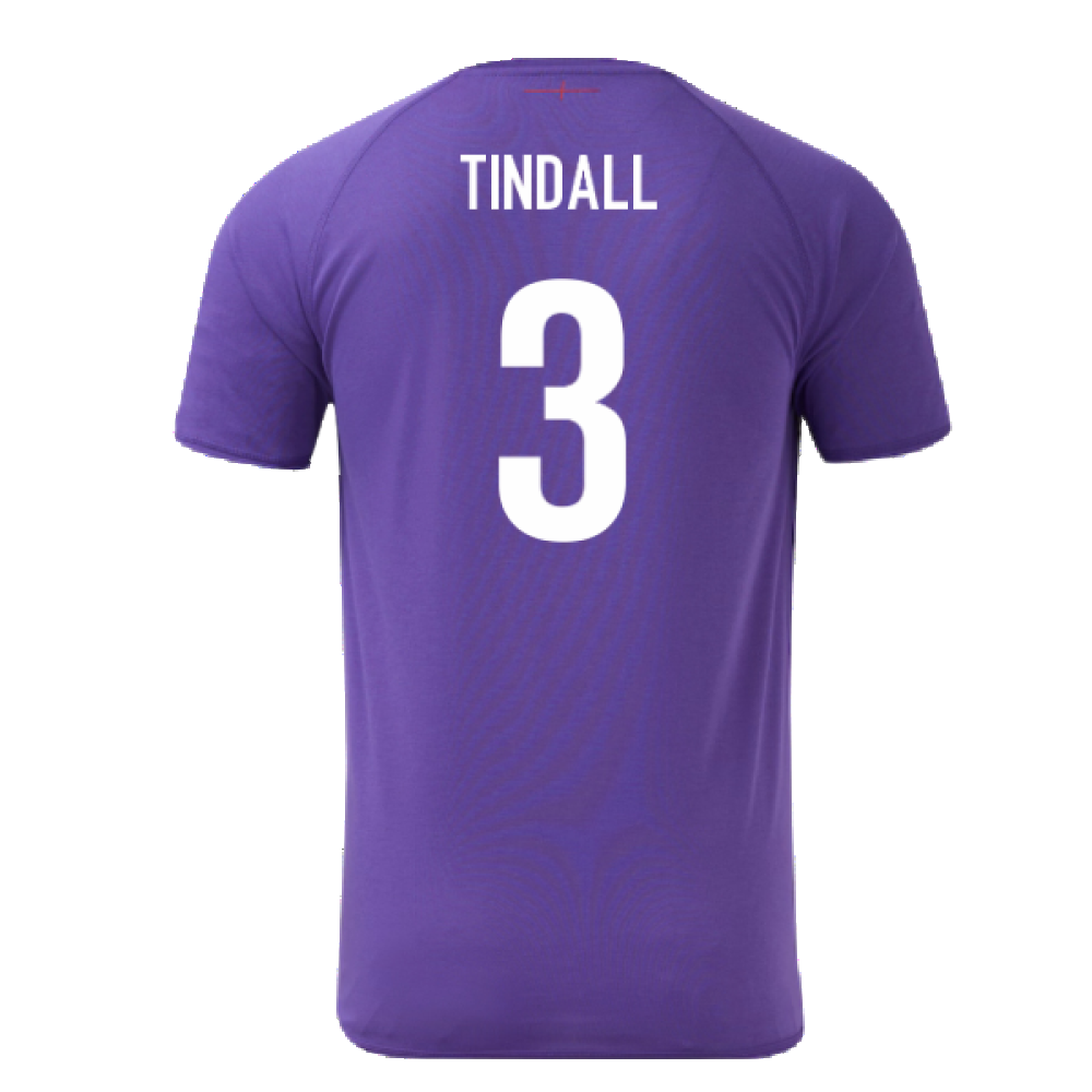 2024-2025 England Rugby Relaxed Training Jersey (Violet) - Kids (Tindall 3)_2