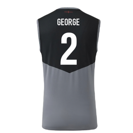 2024-2025 England Rugby Sleeveless Jersey O2 (Grey) (George 2)_2