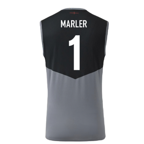 2024-2025 England Rugby Sleeveless Jersey O2 (Grey) (Marler 1)_2