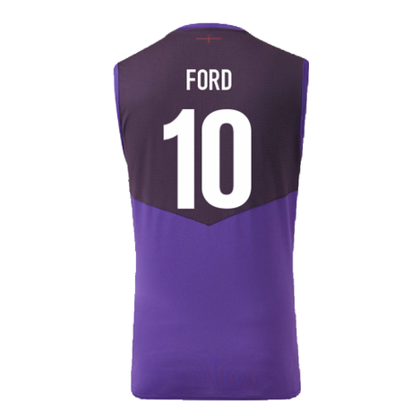 2024-2025 England Rugby Sleeveless Jersey O2 (Violet) (Ford 10)_2