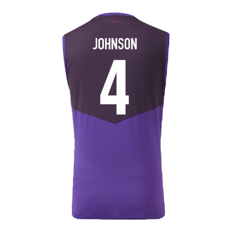 2024-2025 England Rugby Sleeveless Jersey O2 (Violet) (Johnson 4)_2