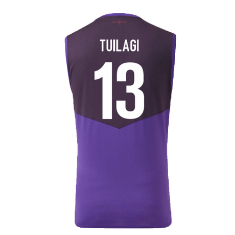 2024-2025 England Rugby Sleeveless Jersey O2 (Violet) (Tuilagi 13)_2