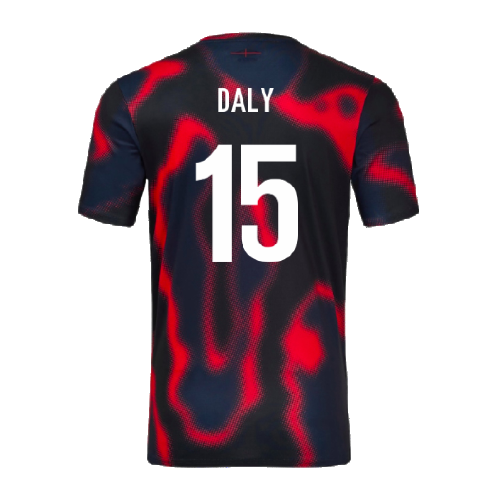2024-2025 England Rugby Warm Up Jersey (Black) (Daly 15)_2