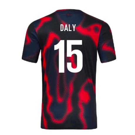 2024-2025 England Rugby Warm Up Jersey (Black) (Daly 15)_2