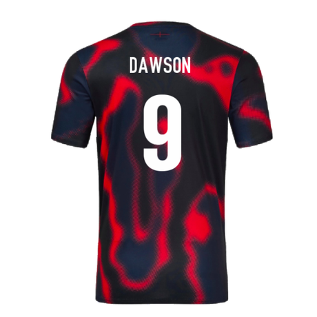 2024-2025 England Rugby Warm Up Jersey (Black) (Dawson 9)_2