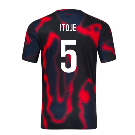 2024-2025 England Rugby Warm Up Jersey (Black) (Itoje 5)_2