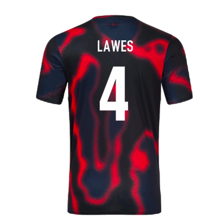 2024-2025 England Rugby Warm Up Jersey (Black) (Lawes 4)_2