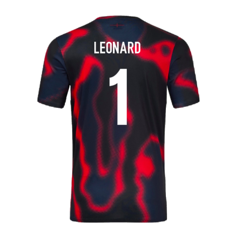 2024-2025 England Rugby Warm Up Jersey (Black) (Leonard 1)_2