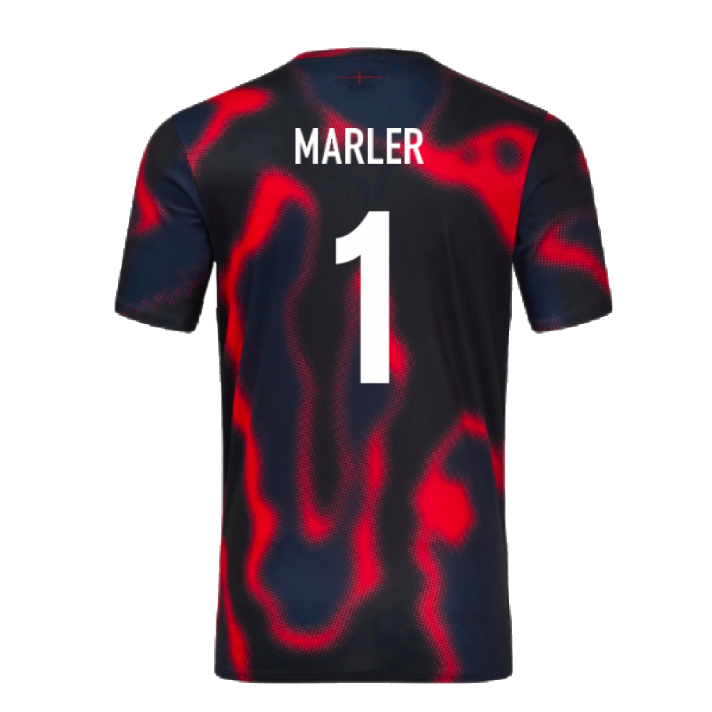 2024-2025 England Rugby Warm Up Jersey (Black) (Marler 1)_2