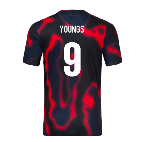 2024-2025 England Rugby Warm Up Jersey (Black) (Youngs 9)_2