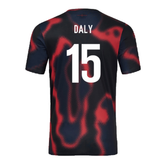 2024-2025 England Rugby Warm Up Jersey O2 (Black) - Kids (Daly 15)_2