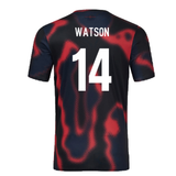 2024-2025 England Rugby Warm Up Jersey O2 (Black) - Kids (Watson 14)_2