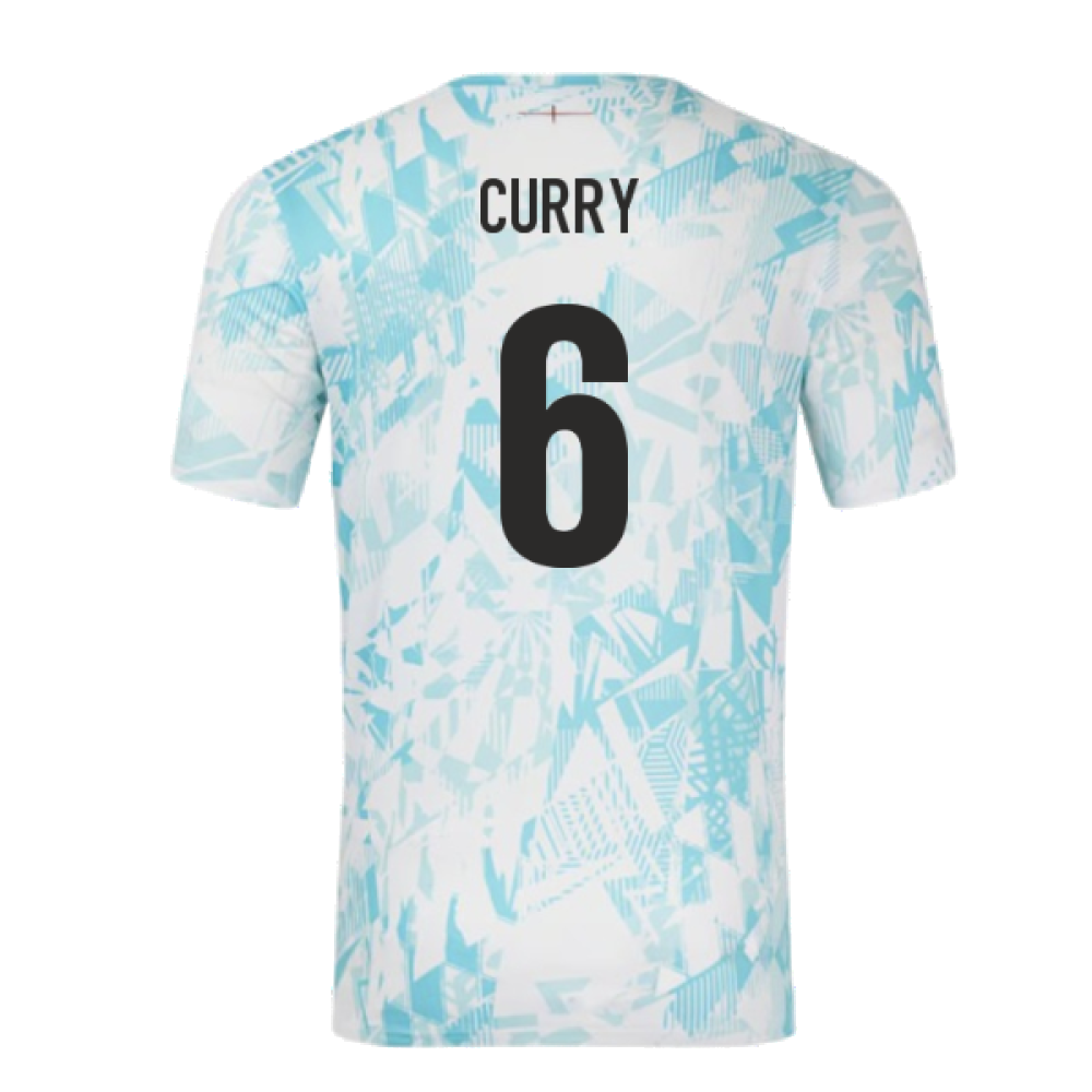 2024-2025 England Rugby Warm Up Jersey (White) (Curry 6)_2