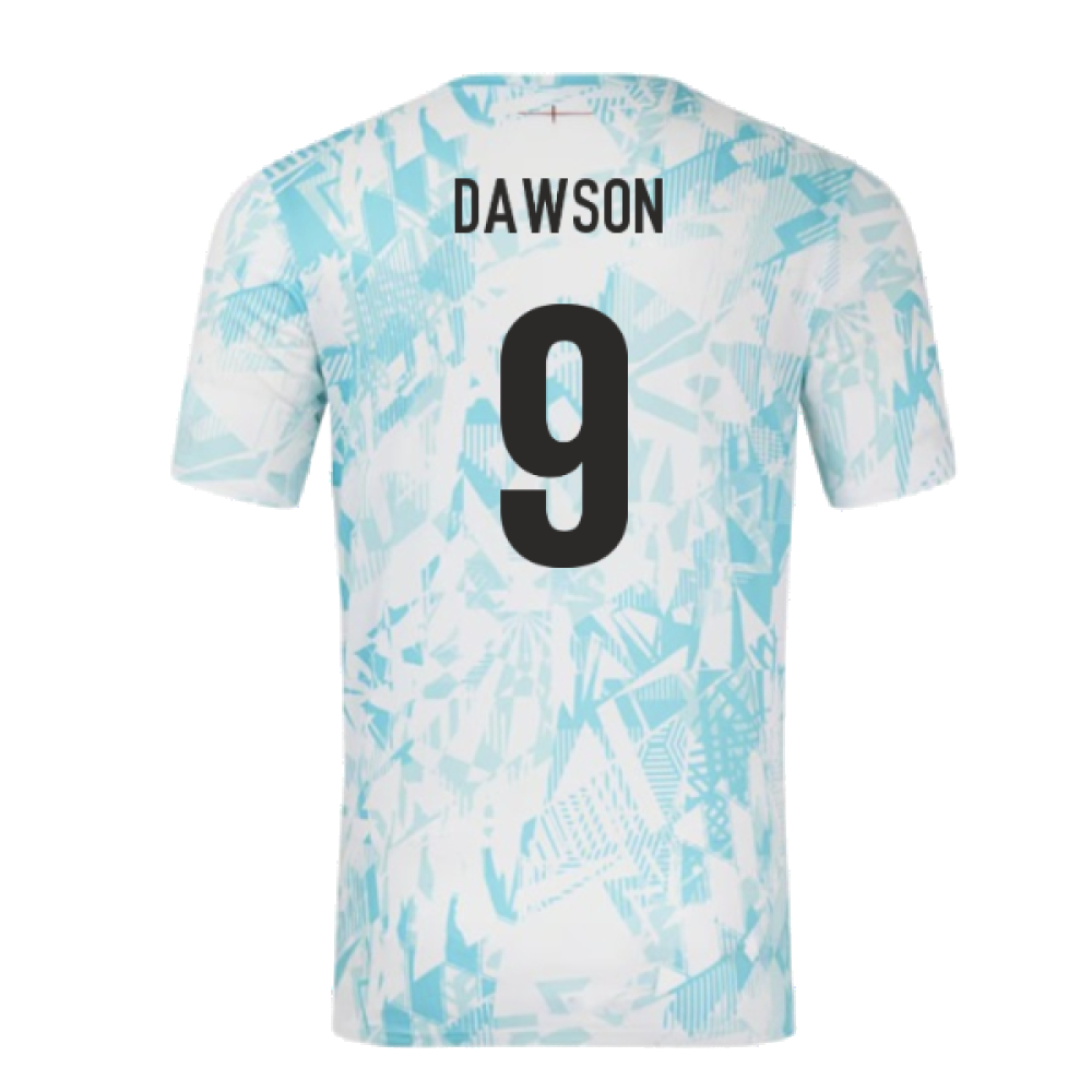 2024-2025 England Rugby Warm Up Jersey (White) (Dawson 9)_2