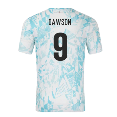 2024-2025 England Rugby Warm Up Jersey (White) (Dawson 9)_2