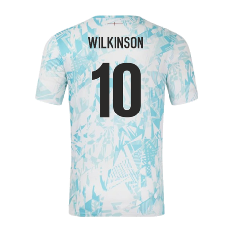 2024-2025 England Rugby Warm Up Jersey (White) (Wilkinson 10)_2