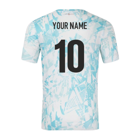 2024-2025 England Rugby Warm Up Jersey (White) (Your Name)_2