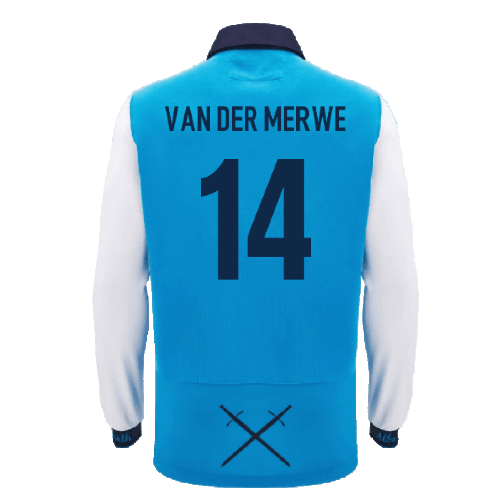 2024-2025 Scotland Rugby Away LS Cotton Shirt (Van Der Merwe 14)_2