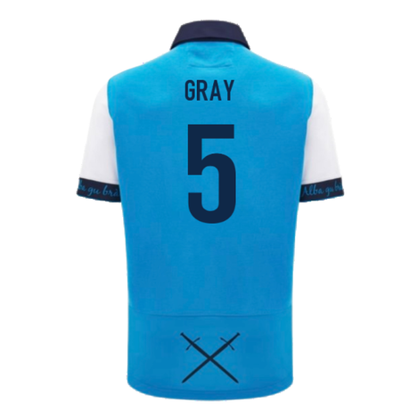 2024-2025 Scotland Rugby Away SS Cotton Shirt (Kids) (Gray 5)_2