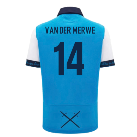 2024-2025 Scotland Rugby Away SS Cotton Shirt (Kids) (Van Der Merwe 14)_2