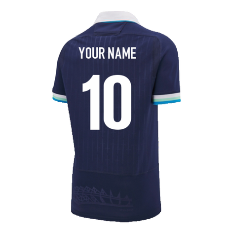 2024-2025 Scotland Rugby Home Slim Fit Shirt (Your Name)_2