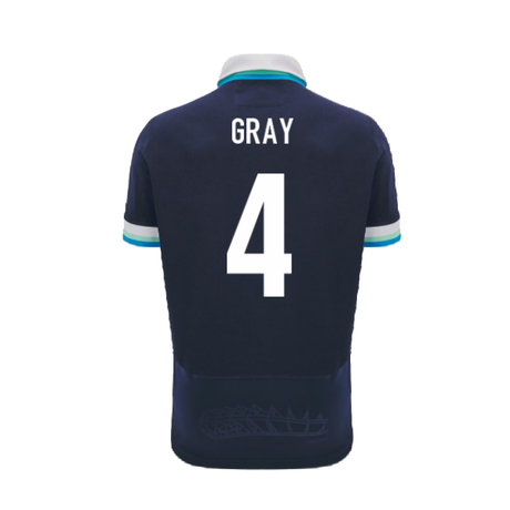 2024-2025 Scotland Rugby Home SS Cotton Shirt (Kids) (Gray 4)_2