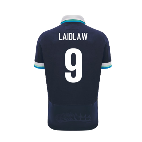 2024-2025 Scotland Rugby Home SS Cotton Shirt (Kids) (Laidlaw 9)_2