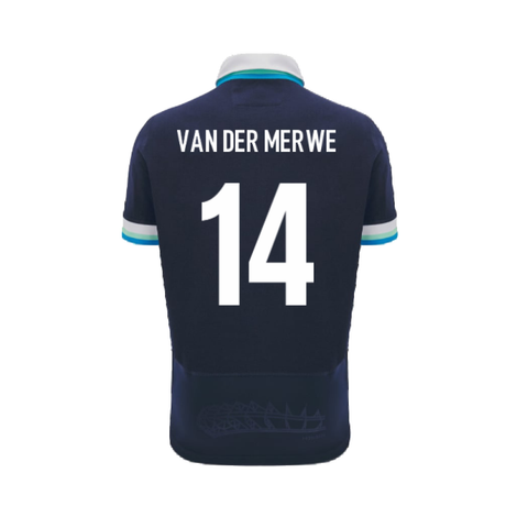 2024-2025 Scotland Rugby Home SS Cotton Shirt (Kids) (Van Der Merwe 14)_2
