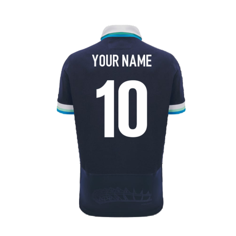 2024-2025 Scotland Rugby Home SS Cotton Shirt (Kids) (Your Name)_2