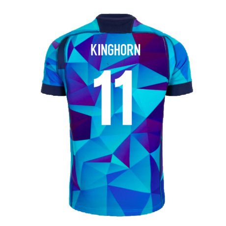 2024-2025 Scotland Rugby Training Jersey (Blue) - Kids (Kinghorn 11)_2