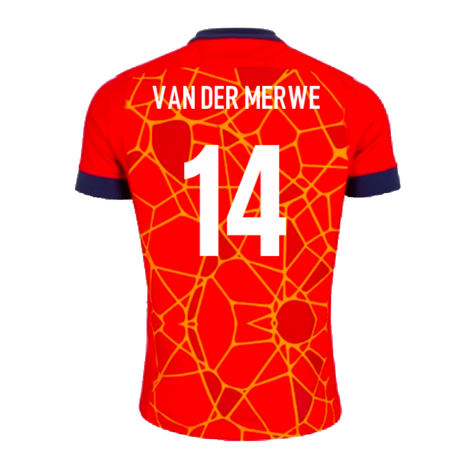 2024-2025 Scotland Rugby Training Jersey (Red) (Van Der Merwe 14)_2