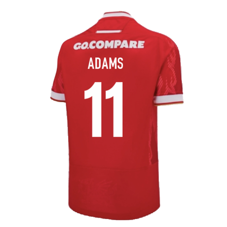 2024-2025 Wales Home Poly Rugby Shirt (Kids) (Adams 11)_2