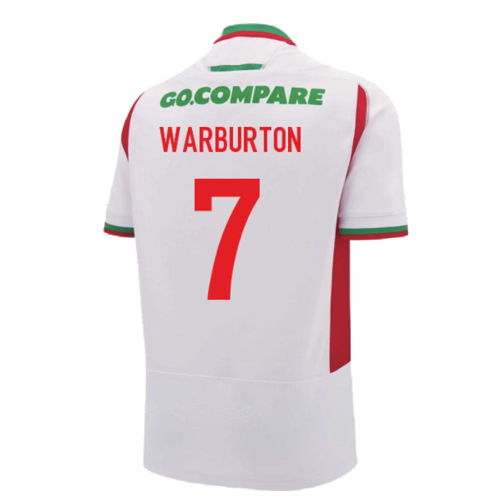 2024-2025 Wales Rugby Away Replica Shirt (Womens) (Warburton 7)_2