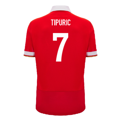 2024-2025 Wales WRU Home Cotton Rugby Shirt (Kids) (Tipuric 7)_2