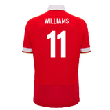 2024-2025 Wales WRU Home Cotton Rugby Shirt (Kids) (Williams 11)_2
