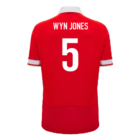 2024-2025 Wales WRU Home Cotton Rugby Shirt (Kids) (Wyn Jones 5)_2