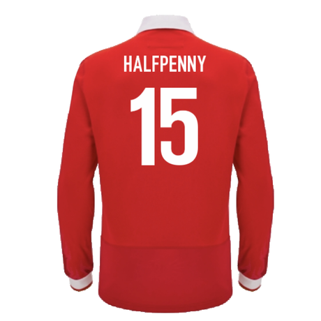 2024-2025 Wales WRU Home LS Cotton Rugby Shirt (Halfpenny 15)_2