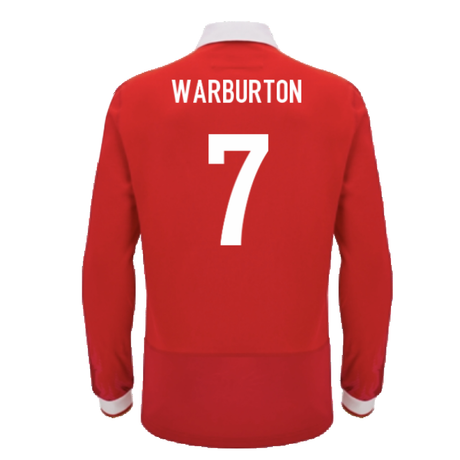 2024-2025 Wales WRU Home LS Cotton Rugby Shirt (Warburton 7)_2