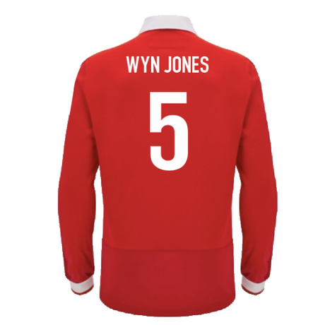2024-2025 Wales WRU Home LS Cotton Rugby Shirt (Wyn Jones 5)_2