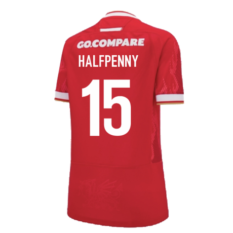 2024-2025 Wales WRU Home Replica Rugby Shirt (Womens) (Halfpenny 15)_2