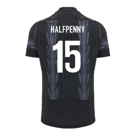2024-2025 Wales WRU Rugby Training Jersey (Black) (Halfpenny 15)_2