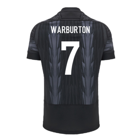 2024-2025 Wales WRU Rugby Training Jersey (Black) - Kids (Warburton 7)_2