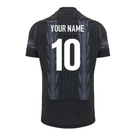 2024-2025 Wales WRU Rugby Training Jersey (Black) - Kids (Your Name)_2
