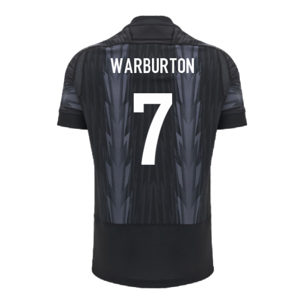 2024-2025 Wales WRU Rugby Training Jersey (Black) (Warburton 7)_2