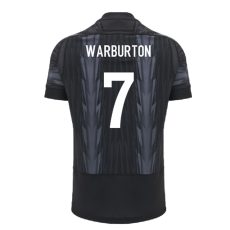 2024-2025 Wales WRU Rugby Training Jersey (Black) (Warburton 7)_2